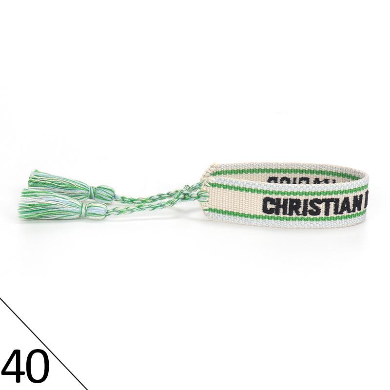 Handmade Embroidered Friendship Bracelet with Tassels for Women