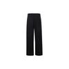 FILA Solid Color Mid Waist Comfortable Straight Leg Casual Pants Men bottoms Black F11M415803F-BK