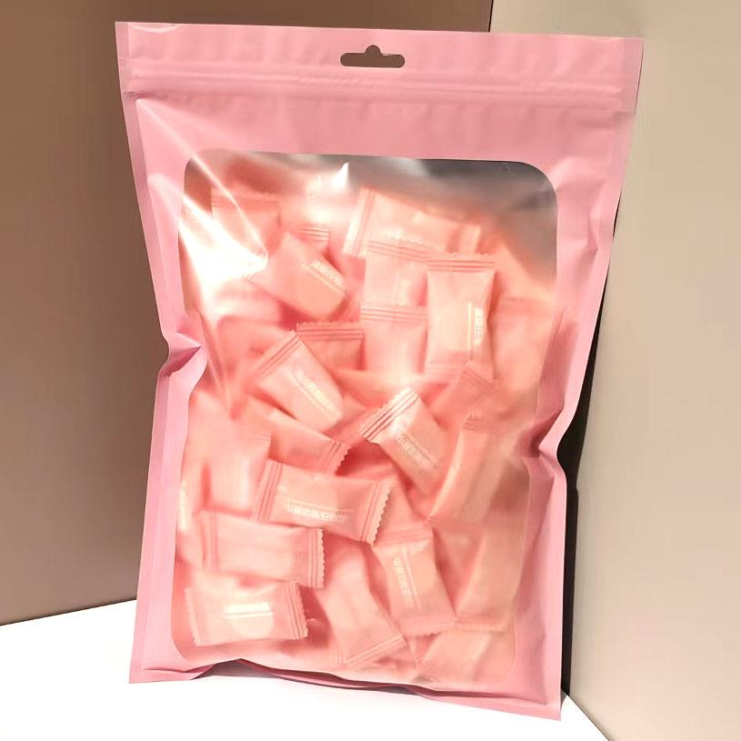 

Цукерковий колір Стиснутий 100% бавовняний дорожній рушник для вмивання обличчя - Портативний та одноразовий рушник для краси та очищення 20x22 CM