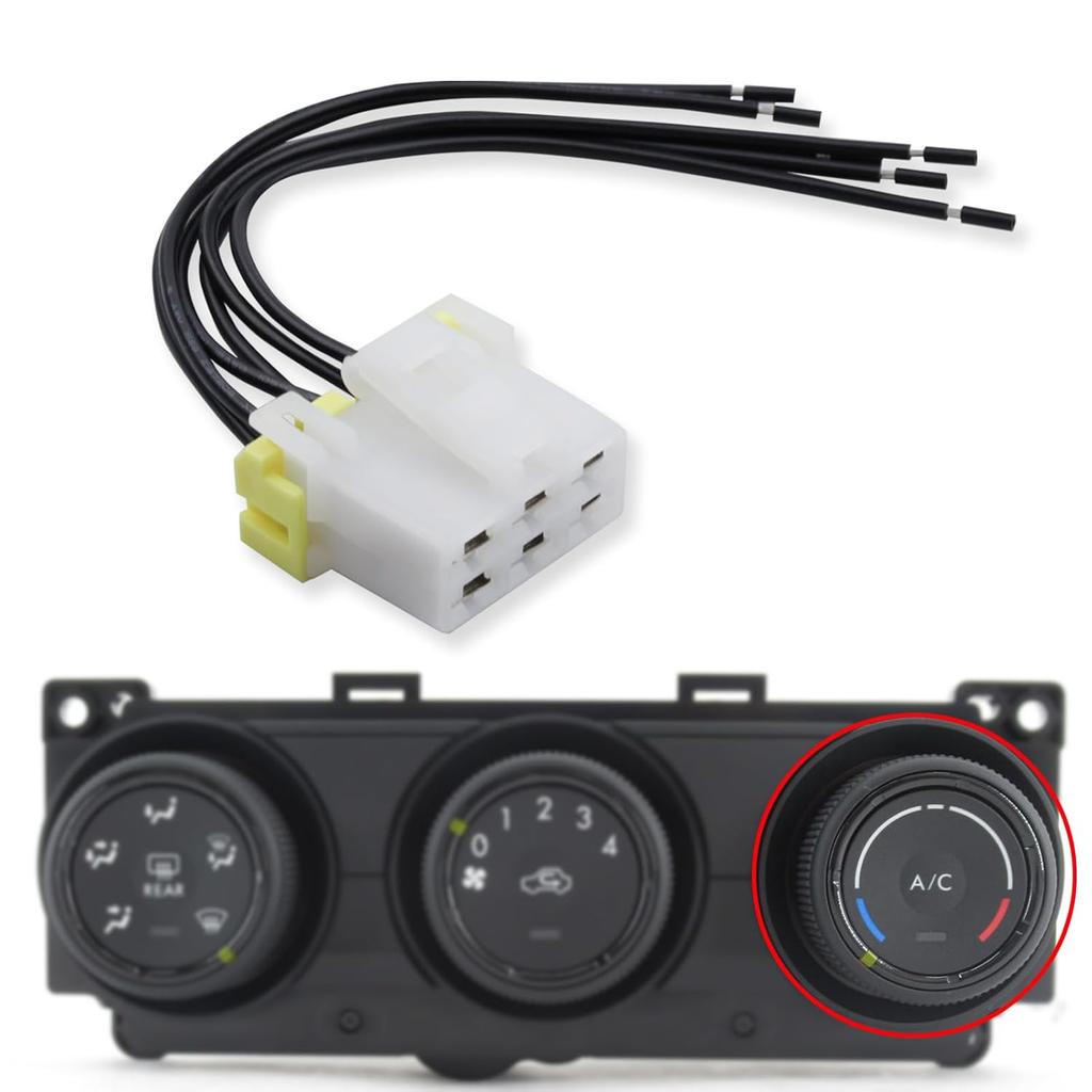 Manual Heater AC Control Unit Plug Fit for Subaru Forester 2014-2017 Impreza 2012-2017 Crosstrek 2013-2017 WRX 2015-2017, Blower Motor Wire Pigtail