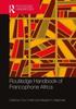 Βιβλίο Routledge Handbook of Francophone Africa