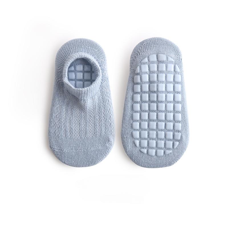 0-5 Jahre Baumwolle Baby Netz Socken Dünne Kinder Rutschfeste Bodensocken Kurzer Schaft Baby Kleinkind Socken