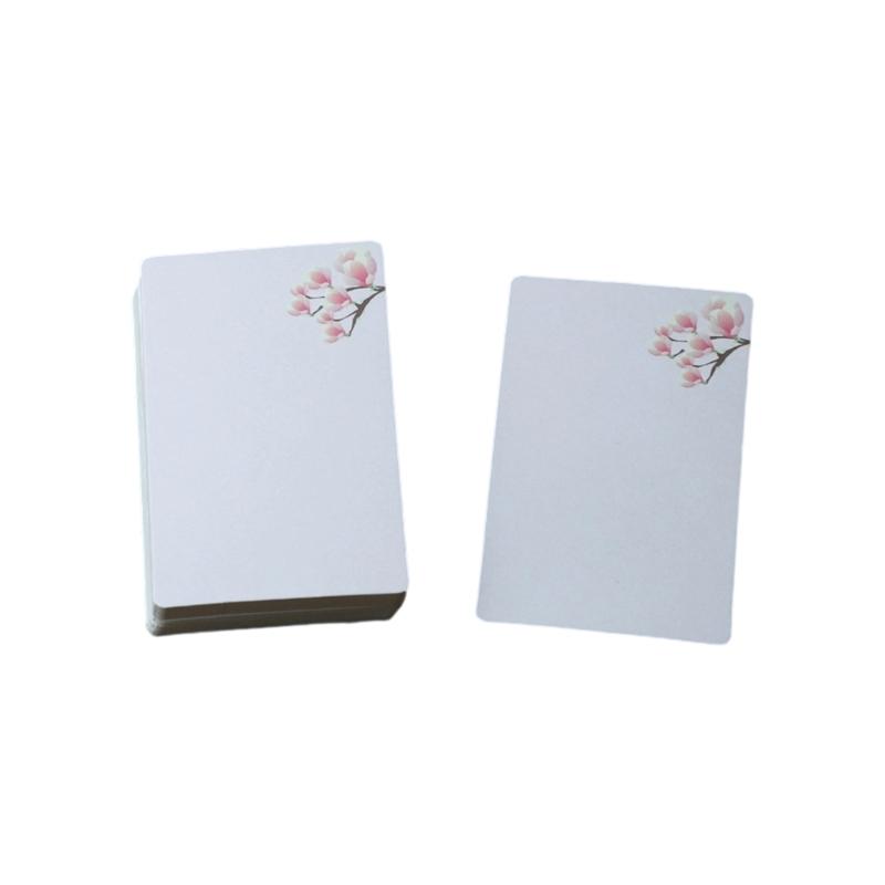 20 Folhas Cartões de Papel em Branco 2,24x3,54 Polegadas Cartões de Estudo Sem Pauta Cartão de Anotação Para Criança Adulto Arte Artesanato Rabiscos Scrapbooking