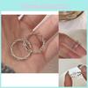 Chic Minimalist Open Adjustable Ring For Women Stylish Geometric Copper Band