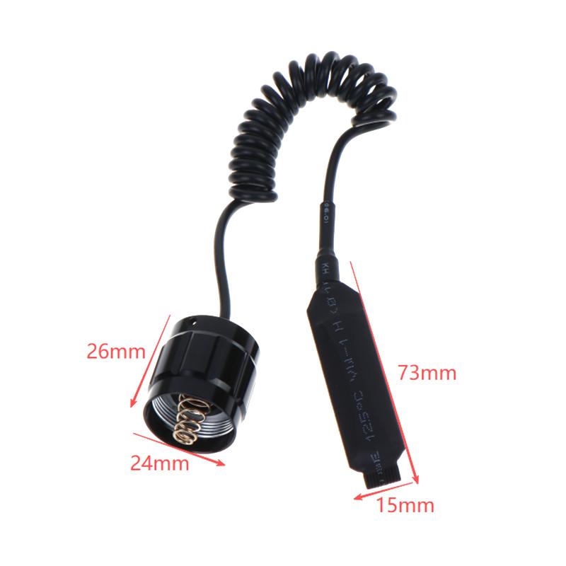 Button Switch Remote Pressure Case Controller For 501B LED Flashlight Torch Switch Accessories