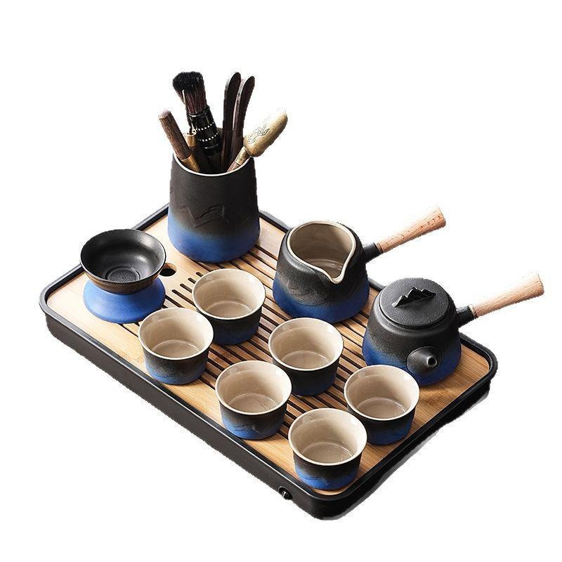 Tea set Portable Chinese travel tea set with gifts can be simple tea tray small set of gifts