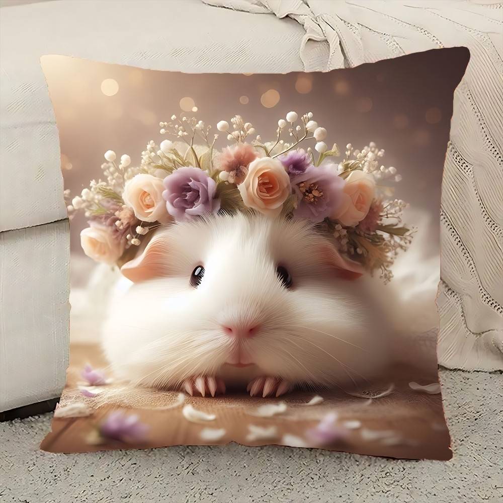 Meerschweinchen Kissenbezug Elegant Paar Wohnzimmer Schlafzimmer Dekorativ Rechteckiger Kissenbezug Sofa Kissenbezug