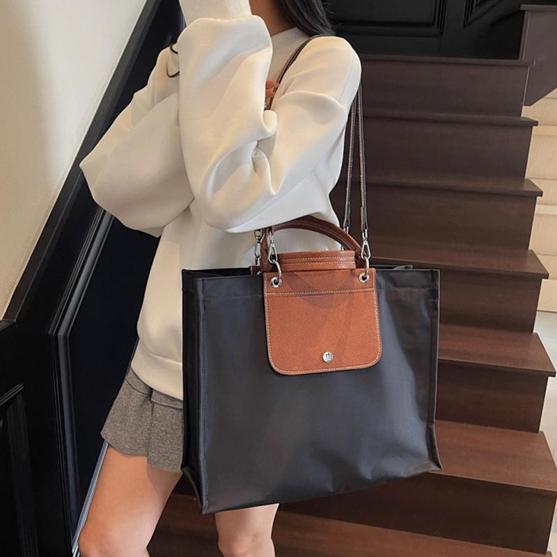 Women Canvas Shoulder Bag Large Capacity Ladies Shopping Bags Simple Handbag Vacation Tote Casual Book Bag AVE