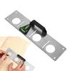Stainless Steel Ruler Slotted Wire Drawing Stainless Steel Hole Measuring Gadgets Measuring Tool With Outlet Cutout Leveling