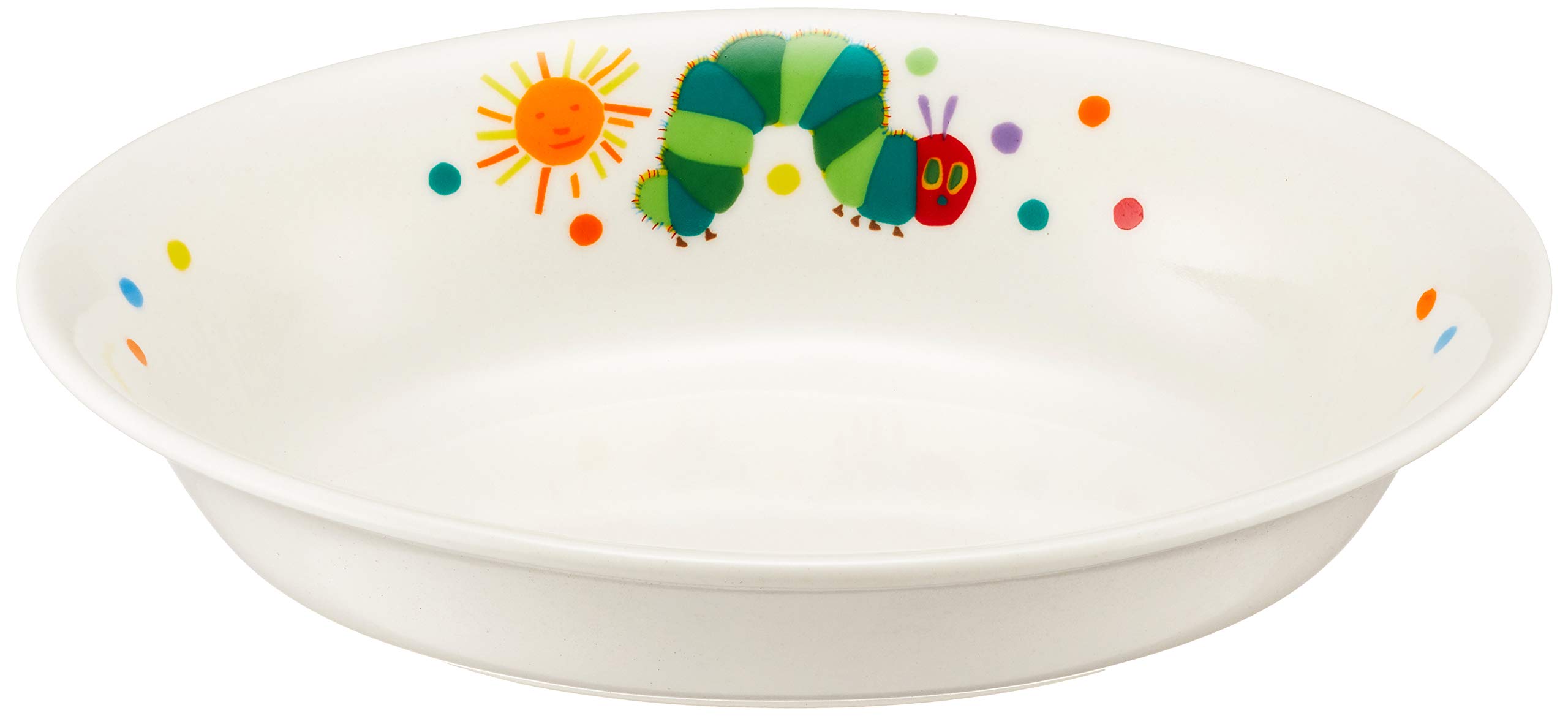 

Ippinsha Curry Plate 18cm Tableware Made in Japan Microwave Dishwasher Safe White Sugar Land The Very Hungry Caterpillar 807114 Children s белый