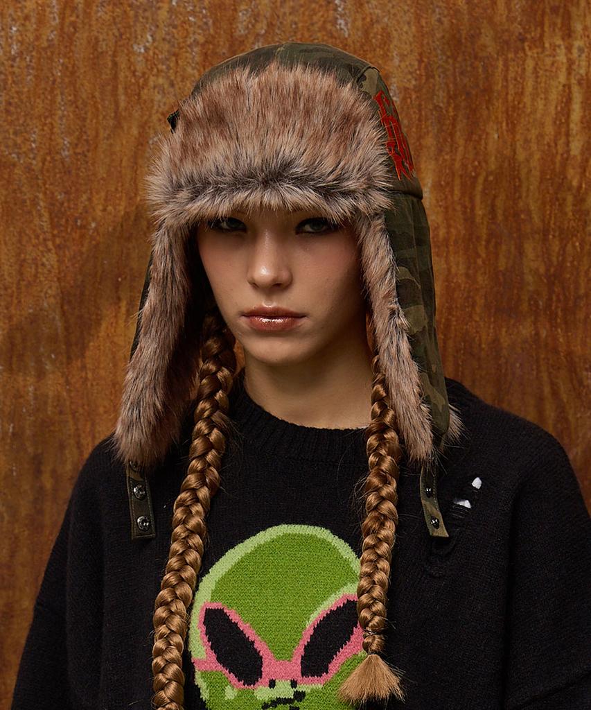 HOODHOOD Hd Fur Trooper Hat Camo