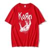 American Singer Band Korn Print Graphic T-shirt Summer Short Sleeve Tees Tops Streetwear Casual Pure Cotton T Shirts Men's