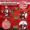 12Pcs Buffalo Plaid Glitter Christmas Ball Ornaments, Rustic Hanging Tree Decor for Xmas Party Supplies Holiday Decor