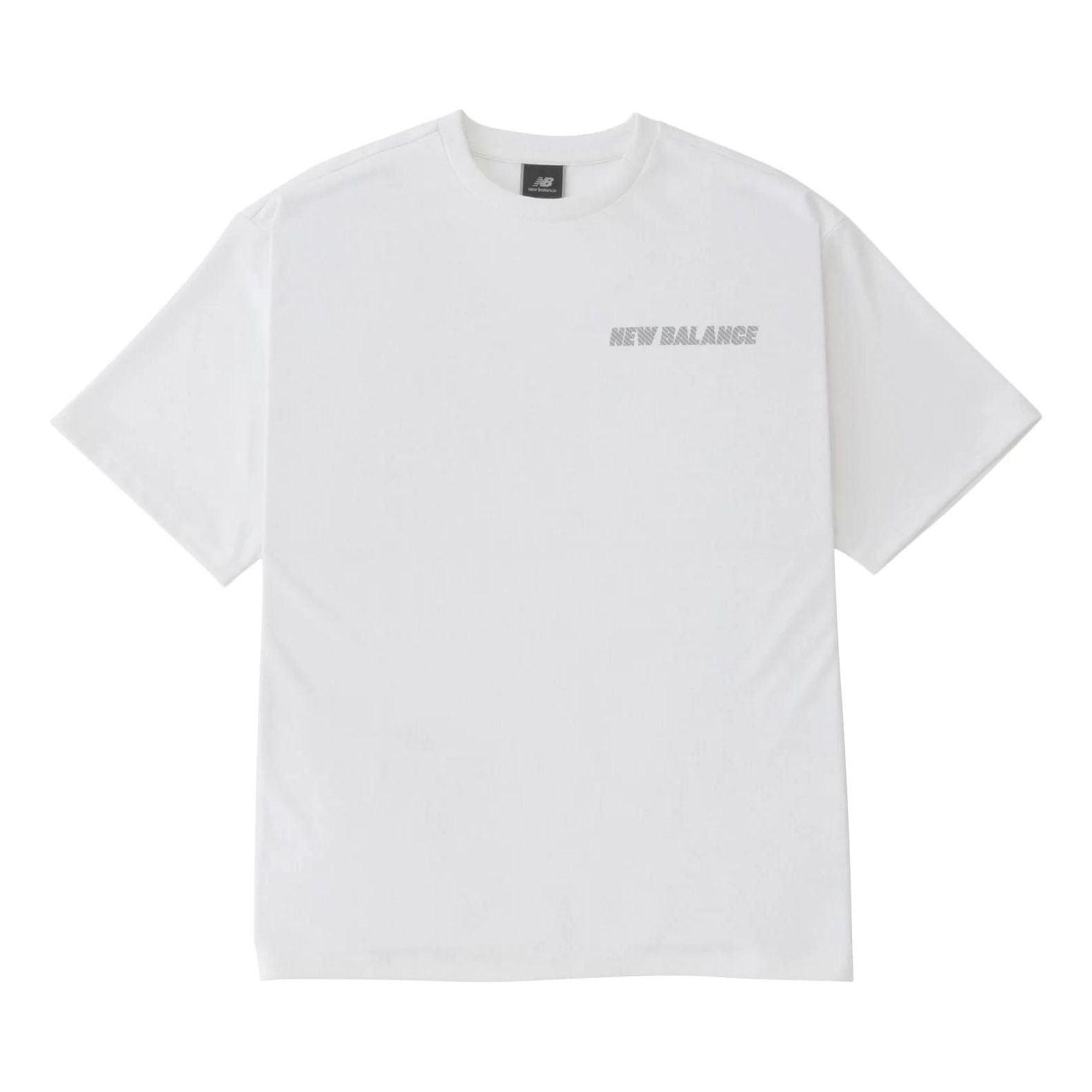 New Balance MET24 Reflection NB Logo T-Shirt Asia Sizing White Men s AMT45005-WT L