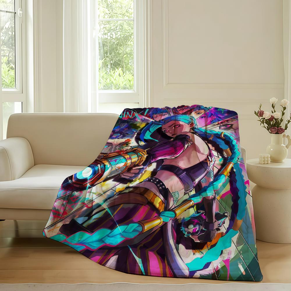 Fashion print COOL J Jinx Blanket For Sofa Office Bed Plane Travel Sleep Read Relax Camping Soft And Warm