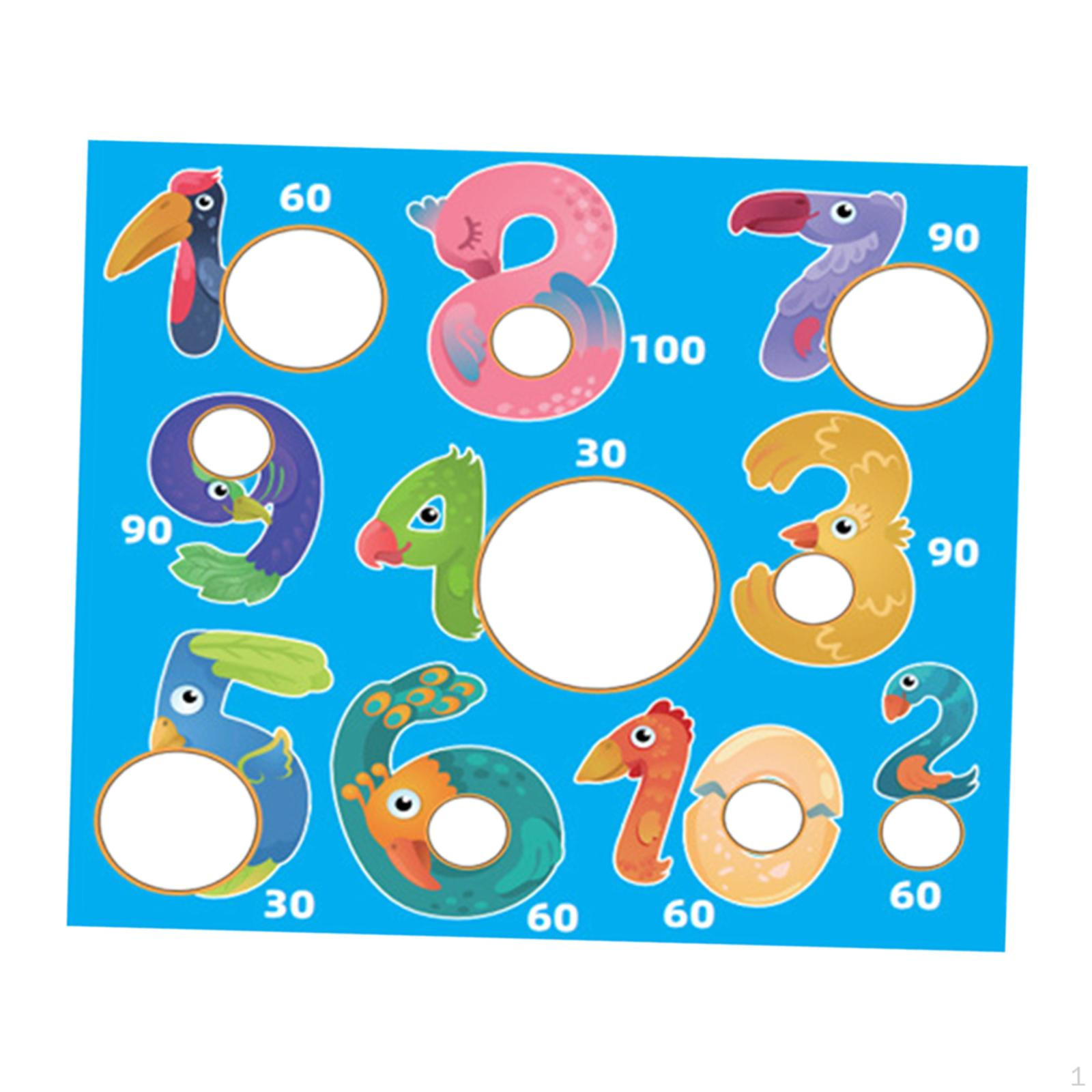 

Веселый игровой набор для детей на свежем воздухе с метанием Blue Numbers