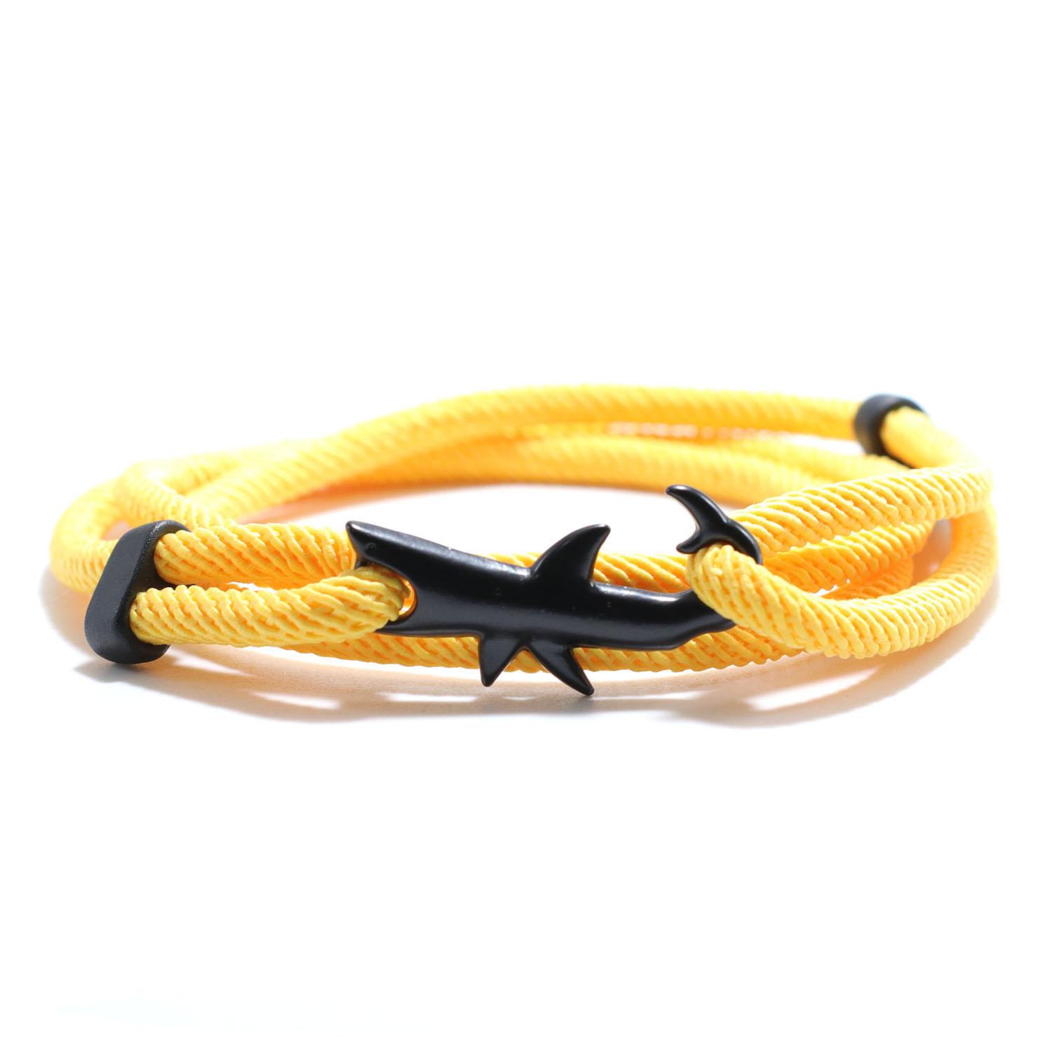 

Men s Hand Braided Red String Shark Viking Bracelet Adjustable Wristband