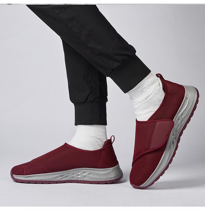 Podzimní pohodlná obuv: Široká noha, boty na chůzi s vbočeným palcem pro muže a ženy ve věku 50+ (Model A112)