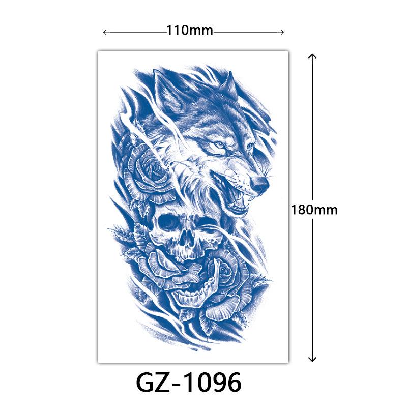 Juice Tattoo Stickers, Herbal Tattoo Stickers, Semi-Permanent English Letter Tattoo Stickers Tattoo
