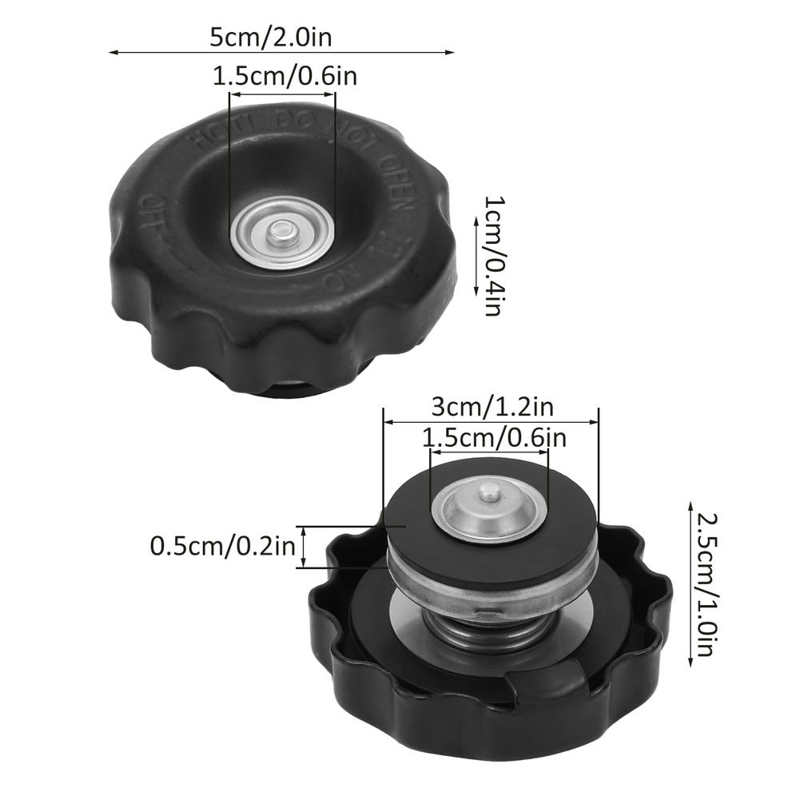 1.1 Bar Motorcycle Radiator Cap Durable Leakproof Motorcycle Radiator Water Cap for