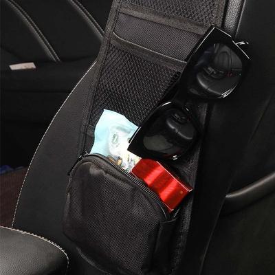 1ks úložný vak s boční mezerou na autosedačce, boční kapsový organizér na zadním sedadle auta, univerzální boční úložný vak na autosedačku Úložná síť do auta Závěsný síťový organizér