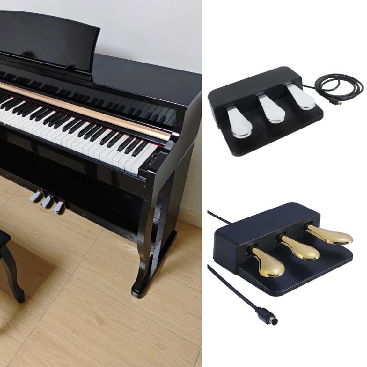 ABS-Kunststoff Universelles Sustain-Pedal Rutschfeste Basis Übungspedal Kunststofftextur für einfachen Transport Ideal für Musiker