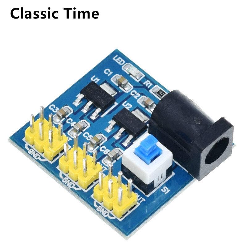 

DC-DC 12V до 3,3V 5V Модуль блоку живлення для Arduino оливковий