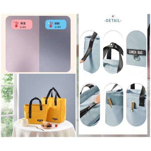 Large Capacity Lunch Bag, Vertical Design, Keeps Lunch, Drinks, and Drinks Cool, Waterproof, and Insulates Against Heat and Cooling, Suitable for Kids