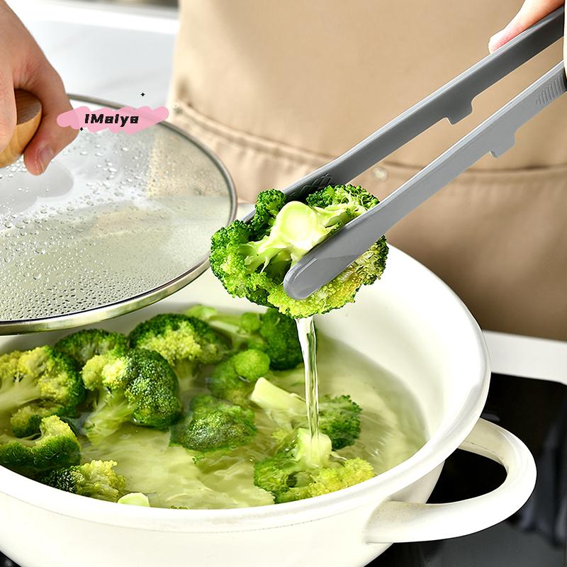 M-Silicone Food Toast Tongs Trivet Tongs For Kitchen Tongs Non-slip Cooking Clip Clamp BBQ Salad Tools Grill Kitchen Accessories