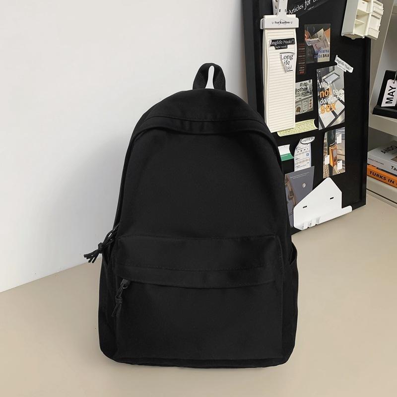Schoolbag Backpack Men's Simple Large Capacity Travel Backpack Women's Leisure Japanese Junior High School Student High School Student School Bag Men