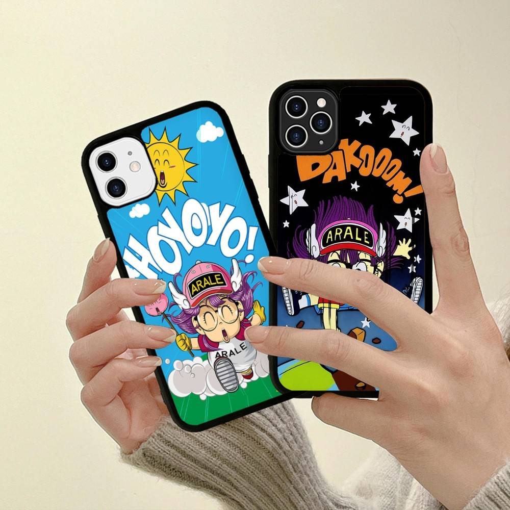 Cartoon Dr Slump Arale Phone Case For Iphone 11 12 13 14 15 Pro Max 17 16 Plus Hard PC+TPU Back Cover
