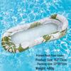 Inflatable PVC Float Recliner: Foldable Striped Swimming Bed