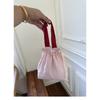 Cute Drawstring Cord Bag, Portable Zipper Pouch for Cup Cosmetics Travel Storage KTB