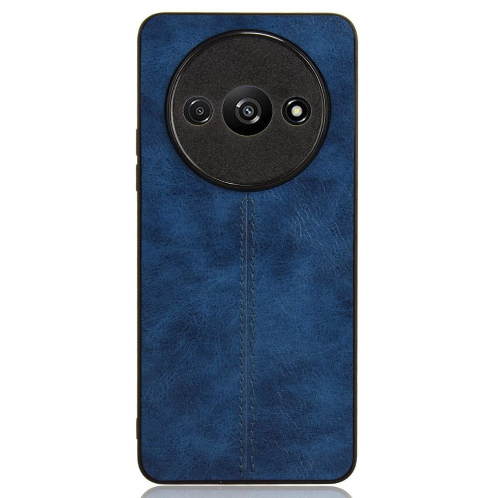 For Xiaomi Redmi A3/Poco C61 4G Cell Phone Case Stitching Line Design Leather Coated TPU+PC Cover