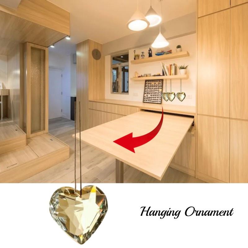 Stunning Heart-shaped Crystal Sun Catcher Perfect For Graduation Housewarming Or Any Festive Occasion