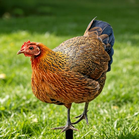 Realistic Acrylic Animal Yard Stake, 2D Flat Chicken Goose Bird Bunny Garden Sign for Pathway, Patio, Lawn Outdoor