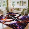 Juventus FC Design Crystal Velvet Rug Soft Decorative Mat for Bedroom Entrance