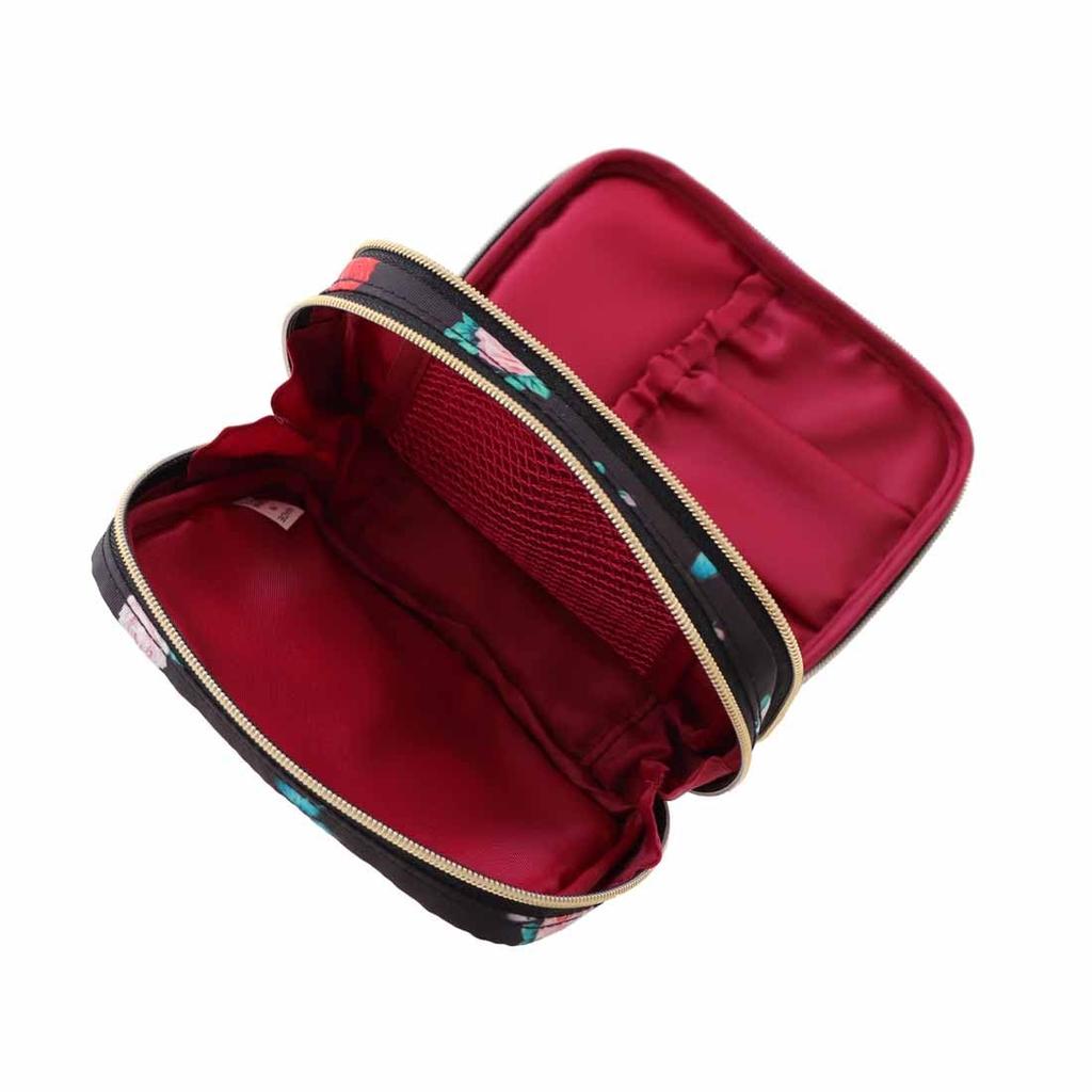 pouch Rose Anna [Anna Sui] 2-way pouch/travel (Black) Sui/Women's 001224-0002-01