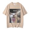 Bleh Funny Cat Meme Graphic T Shirts Women Clothing High Street Fashion Trend T-shirts Summer Unisex Casual Short Sleeve T-shirt