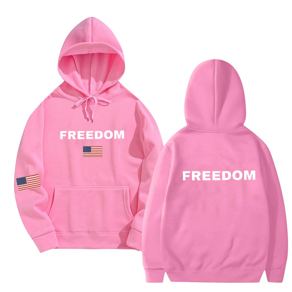 Women's And Men's  Fashionable Hooded Long Sleeved Printed Casual Pullover Unisex Sweatshirt Top
