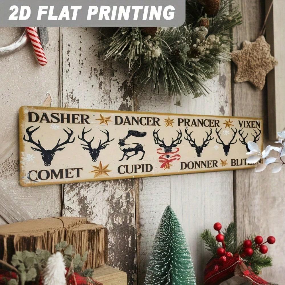

1pc Funny Metal Tin Sign Novelty Wall Decor for Home Bar Cafe Garage Farmhouse 10x40 різнокольоровий