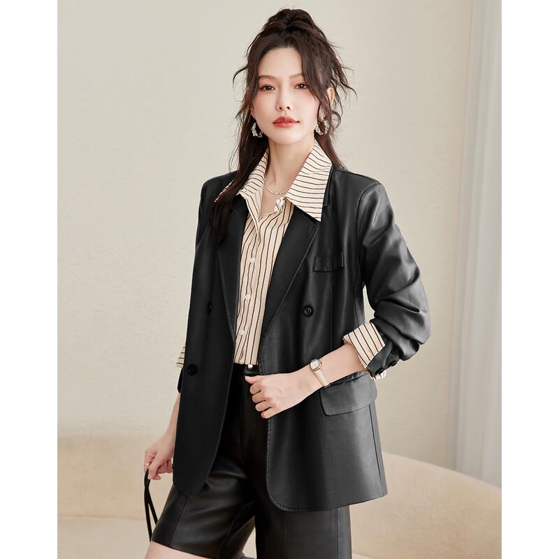 TERRE BLEUE Women's Petite Motorcycle Style Jacket