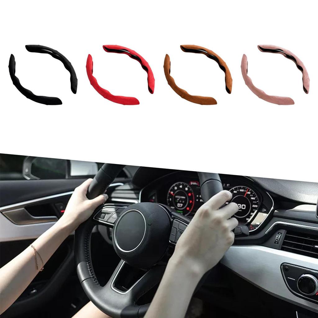 Car Steering Wheel Cover ,Auto Interior Accessories, 15" Comfortable Smooth Edge Durable High