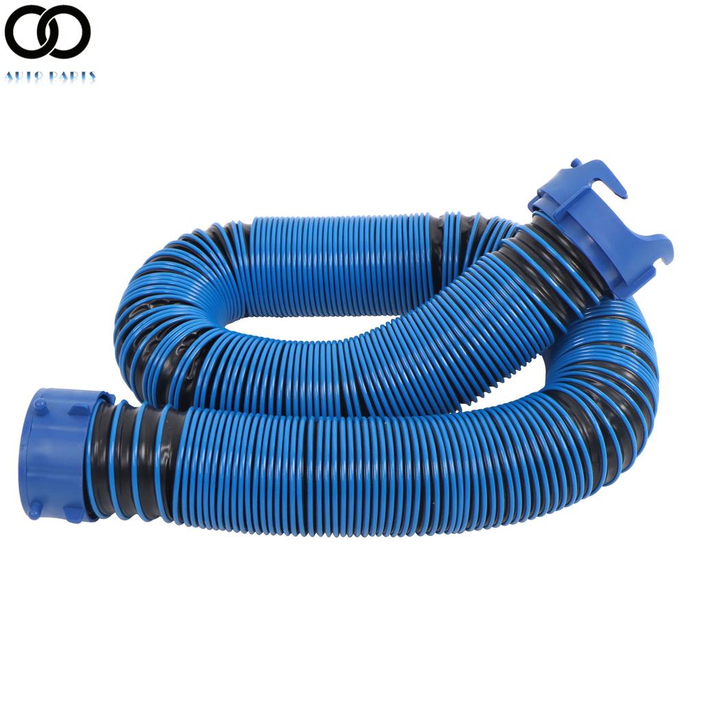 10 FT Sewer Hose Kit & 4-in-1 Adapter & Clear Elbow  & Cap For Camper RV Trailer