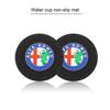 Hub Caps 2pcs Car Auto Cup Holder Anti Slip Insert Coasters Pads For Alfa Romeo 159 Giulietta Giulia 147 Mito 156 Stelvio Volant ze3