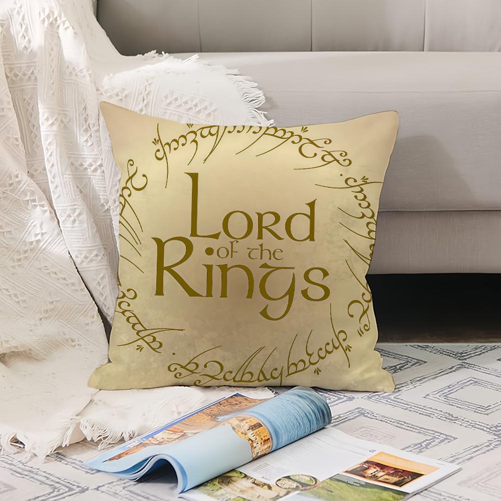Movie T-The L-Lord O-Of The R-Rings Pillow Case Office Cushions Suitable For Sofa Car Bedroom Decorative Cushion Cover