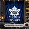 TapestryToronto Maple Leafs Custom Name Text Personalized Wall Hanging Tapestry Home Wall Decor