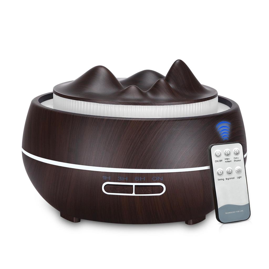 Creative Wood Grain Aroma Diffuser and Humidifier for Home Air Purification