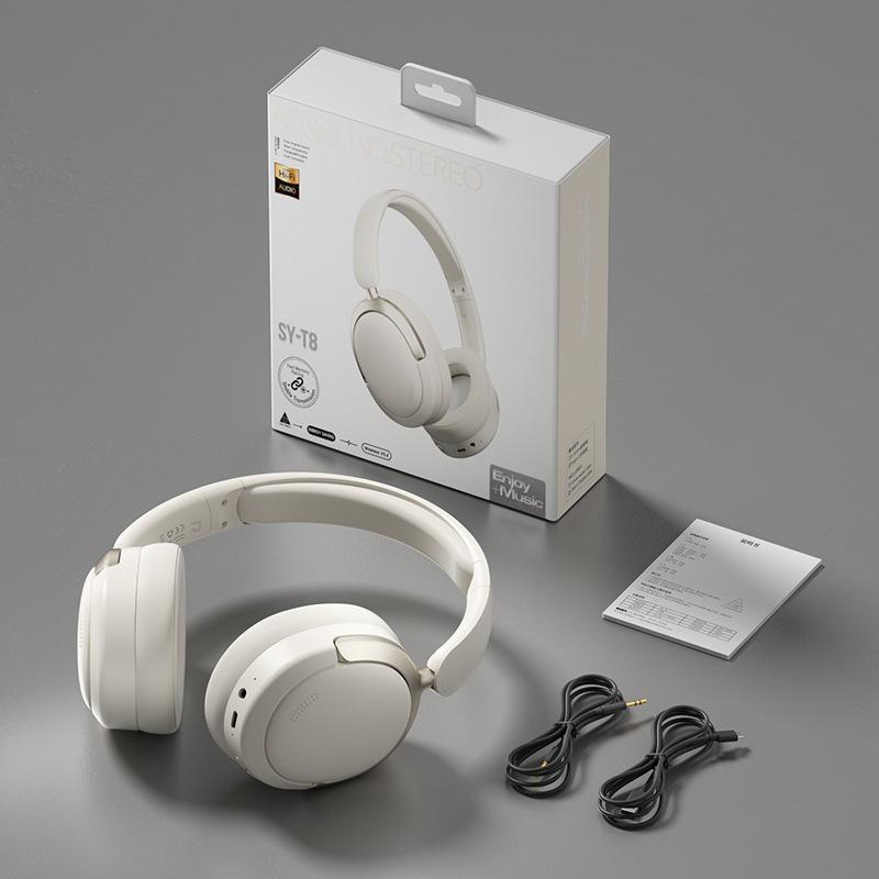High-Quality Wireless Bluetooth Over-Ear Noise-Canceling Headphones with Long Battery Life