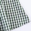 European Style Mid-Length Green Plaid Shirt Dress - Women's Spring 2026 Collection